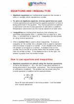 Mathematics - Seventh Grade - Study Guide: Equations and Inequalities