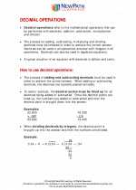 decimal operations seventh grade math worksheets study guides and answer key