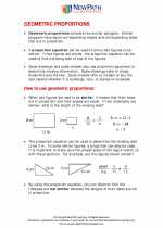 Geometric Proportions. 7th Grade Math Worksheets, Study Guides and