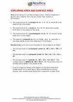 Mathematics - Seventh Grade - Study Guide: Exploring Area and Surface Area