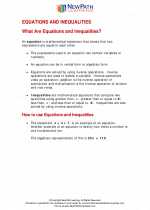 Mathematics - Eighth Grade - Study Guide: Equations and inequalities