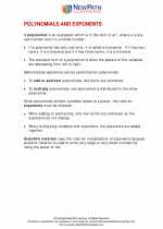 Mathematics - Eighth Grade - Study Guide: Polynomials and Exponents
