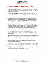 Mathematics - Eighth Grade - Study Guide: Rational numbers and operations