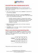 Mathematics - Eighth Grade - Study Guide: Collecting and describing data