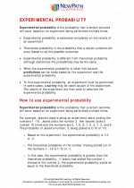 Experimental Probability. 8th Grade Math Worksheets and Answers, Study