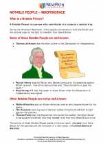 Social Studies - Fifth Grade - Study Guide: Notable People