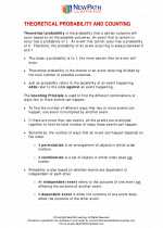 Theoretical probability and counting. 8th Grade Math Worksheets, Study