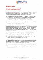 Mathematics - Eighth Grade - Study Guide: Functions