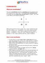 Mathematics - Sixth Grade - Study Guide: Coordinates