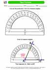 Mathematics - Fourth Grade - Study Guide: Paper Protractor