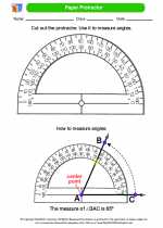 Mathematics - Fourth Grade - Study Guide: Paper Protractor