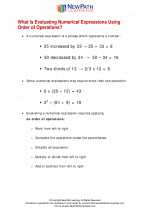 Mathematics - Sixth Grade - Study Guide: Order of Operations