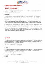 English Language Arts - Third Grade - Study Guide: Coherent Paragraphs