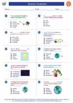 English Language Arts - Second Grade - Worksheet: Science Vocabulary