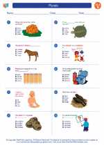 English Language Arts - Fourth Grade - Worksheet: Plurals