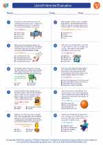 English Language Arts - Fourth Grade - Worksheet: Literal/Inferential/Evaluative