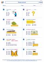 Mathematics - Third Grade - Worksheet: Measurement