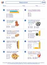 Mathematics - Third Grade - Worksheet: Measurement