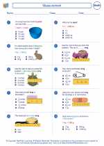 Mathematics - Third Grade - Worksheet: Measurement