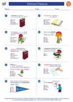 English Language Arts - Fourth Grade - Worksheet: Dictionary/Thesaurus