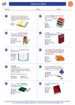 English Language Arts - Fourth Grade - Worksheet: Parts of a Book