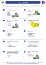 Social Studies - Fourth Grade - Worksheet: U.S. Congress