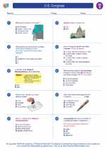 Social Studies - Fourth Grade - Worksheet: U.S. Congress