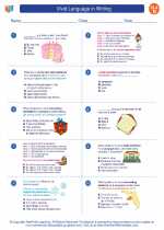 English Language Arts - Fourth Grade - Worksheet: Vivid Language in Writing