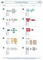 Mathematics - First Grade - Worksheet: Commutative Property