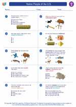 Social Studies - Fourth Grade - Worksheet: Native People of the U.S.