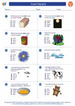 vowel digraphs 2nd grade ela worksheets and answer key study guide