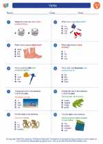 English Language Arts - Second Grade - Worksheet: Verbs