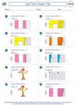 Mathematics - Fifth Grade - Worksheet: Less Than, Greater Than