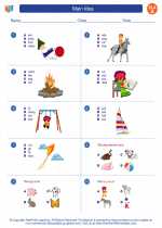 English Language Arts - First Grade - Worksheet: Main Idea