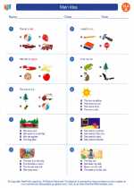 English Language Arts - First Grade - Worksheet: Main Idea