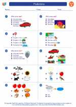 English Language Arts - First Grade - Worksheet: Predictions