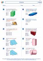 volume formula sheet grade 6