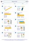Mathematics - Second Grade - Worksheet: Measurement