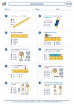 Mathematics - Second Grade - Worksheet: Measurement