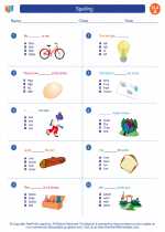 spelling 1st grade ela worksheets and answer key study guide