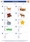English Language Arts - First Grade - Worksheet: Ending Sounds