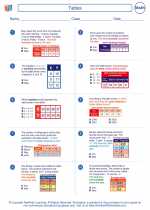 Mathematics - Sixth Grade - Worksheet: Tables