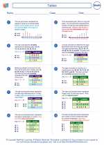 Mathematics - Sixth Grade - Worksheet: Tables