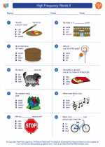 English Language Arts - Third Grade - Worksheet: High Frequency Words II