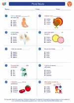 English Language Arts - Second Grade - Worksheet: Plural Nouns