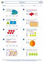 Mathematics - Second Grade - Worksheet: Fractions