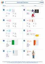 Mathematics - Fourth Grade - Worksheet: Decimals/Fractions