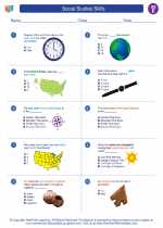 Social Studies - Fifth Grade - Worksheet: Social Studies Skills