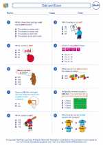 Mathematics - Second Grade - Worksheet: Odd and Even