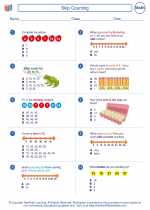 Mathematics - Second Grade - Worksheet: Skip Counting